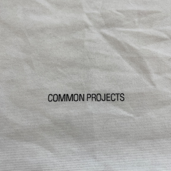 Common Projects Large Drawstring Dust Bag Cover Shoes White NEW - Picture 2 of 2